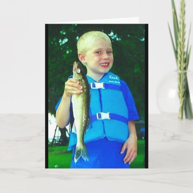 Tarjeta ¡Lucioperca, ¡espero que te sientas mejor pronto! (Anverso)