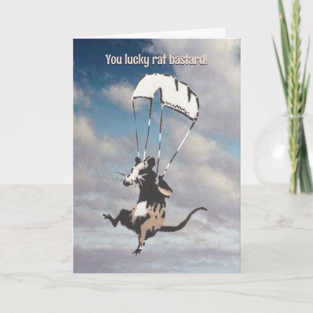 Tarjeta Lucky Bastard Retirement Card (Anverso)