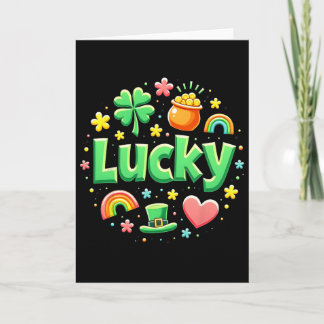 Tarjeta Lucky Charm Patricks Day Pot Of Gold Irish Shamroc