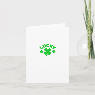 Tarjeta Lucky Clover Pegatina