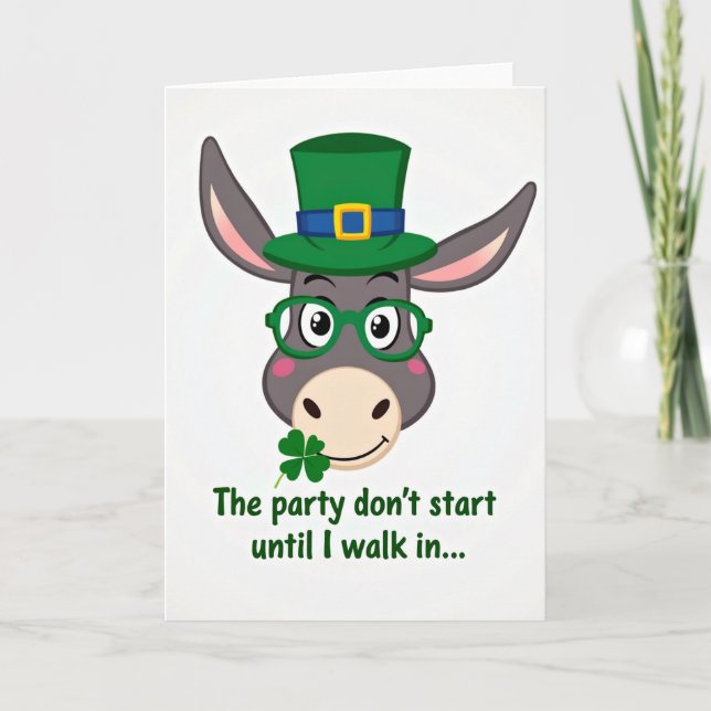 Tarjeta Lucky Donkey Party Card (Anverso)