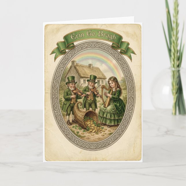 Tarjeta Lucky Folk Music Scene Card (Anverso)