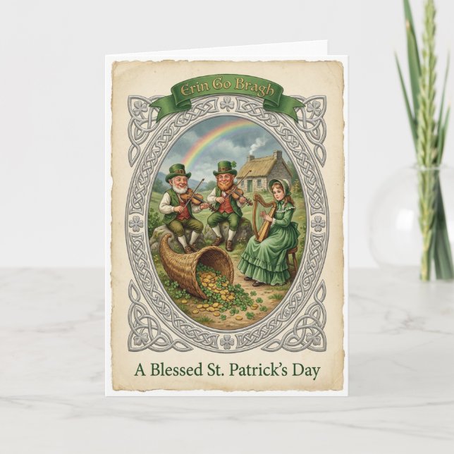 Tarjeta Lucky Folklore Scene Card (Anverso)