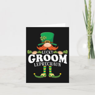 Tarjeta Lucky Groom Leprechaun Funny St Patricks Day