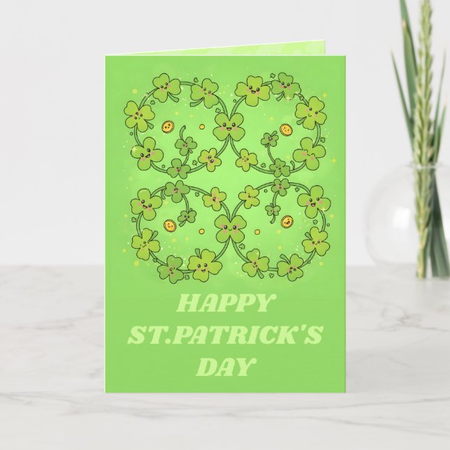 Tarjeta Lucky Loops St. Patrick’s Day Card (Anverso)