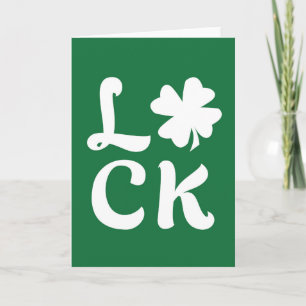 Tarjeta Lucky Shamrock