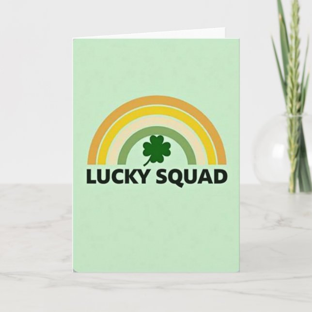 Tarjeta Lucky Squad Rainbow Card (Anverso)