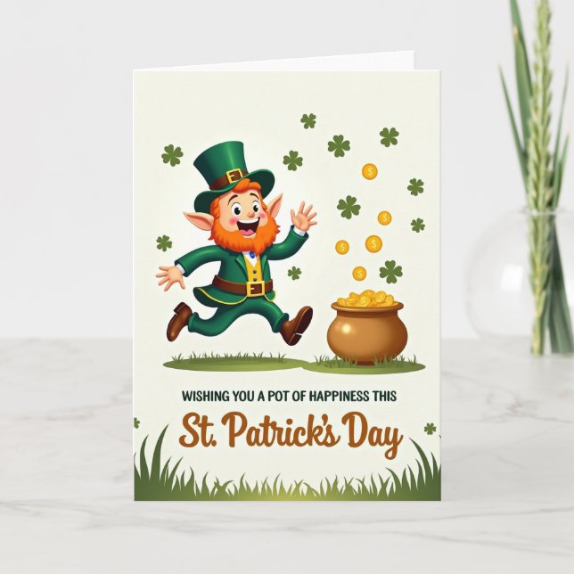 Tarjeta Lucky St Patricks Day Card For Partner (Anverso)