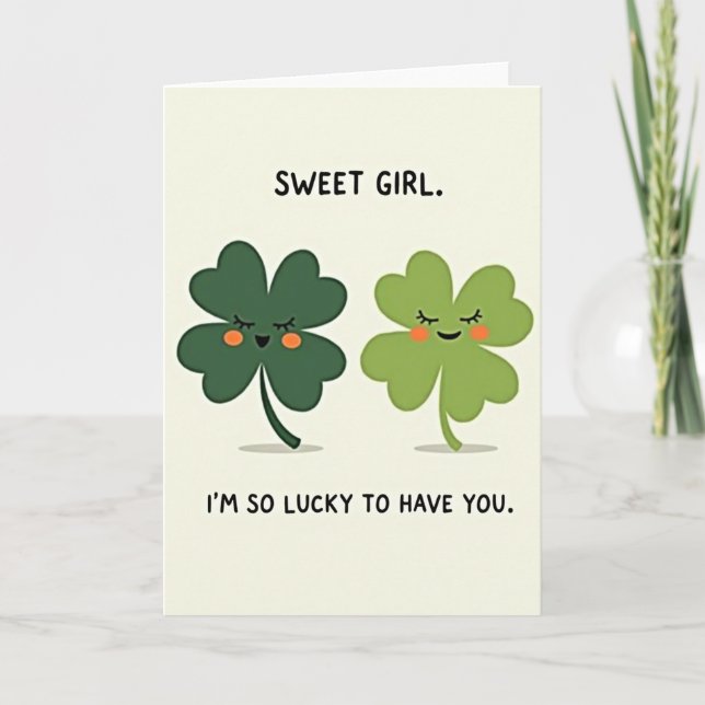 Tarjeta Lucky Sweet Girl Card (Anverso)