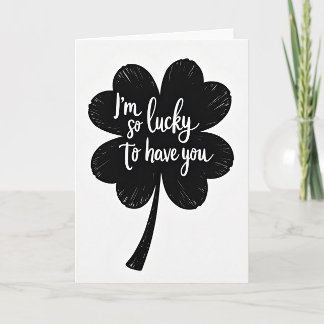 Tarjeta Lucky To Have You Art Card (Anverso)