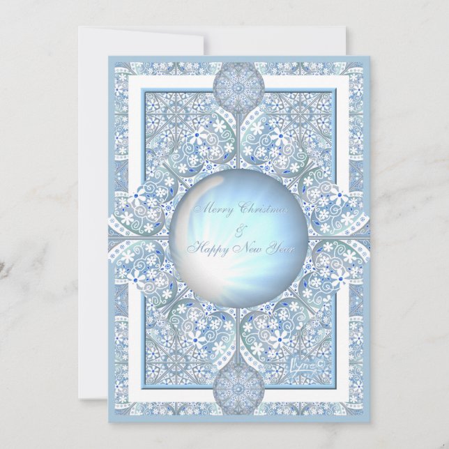 Tarjeta Lugar cerámico Azul claro (Anverso)