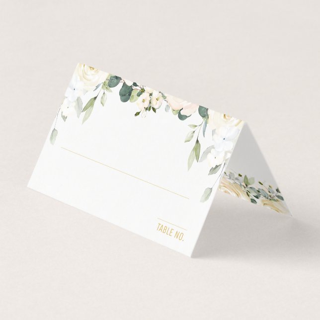 Tarjeta Lugar de la mesa del Boda de Epifanía de Peonía Bl (Anverso)