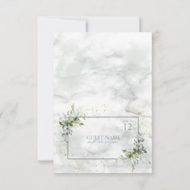 Tarjeta Lugar Suculento de Eucalipto Azul Dusto Cl