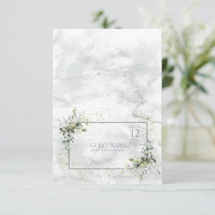 Tarjeta Lugar Suculento de Eucalipto Azul Dusto Cl