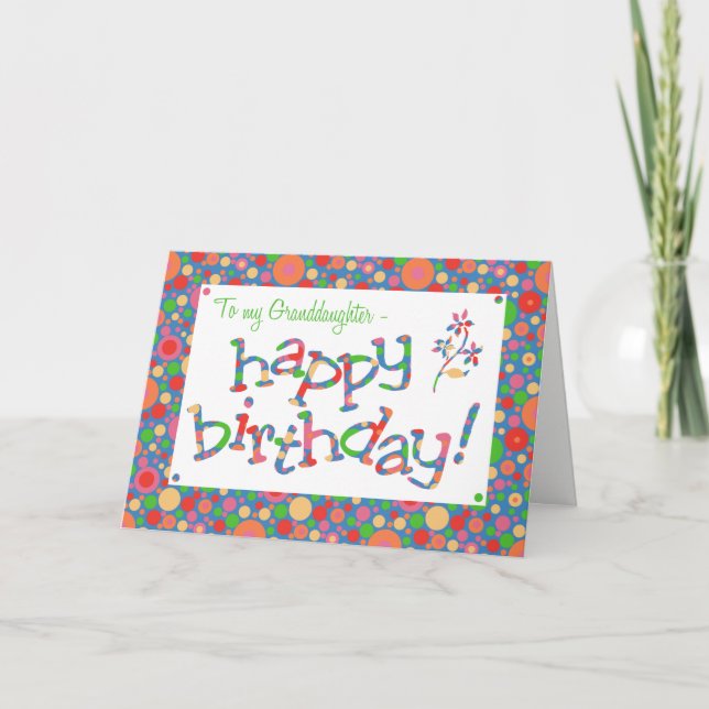 Tarjeta Lugares brillantes divertidos en azul, cumpleaños  (Anverso)