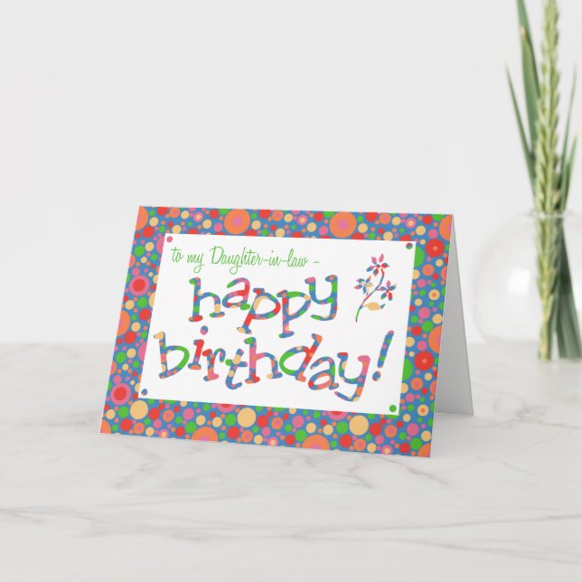 Tarjeta Lugares brillantes divertidos en cumpleaños de la  (Anverso)