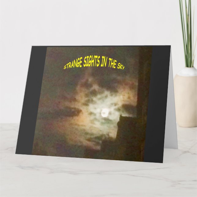 Tarjeta Lugares extraños en el cielo (Anverso)