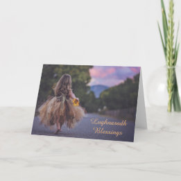 Tarjeta Lughnasadh Blessing Pagan Greeting