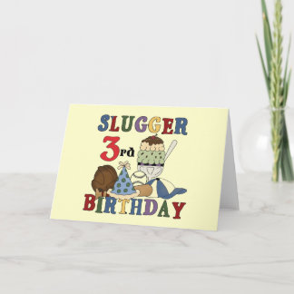 Tarjeta Lugre de béisbol, camisetas de cumpleaños 3