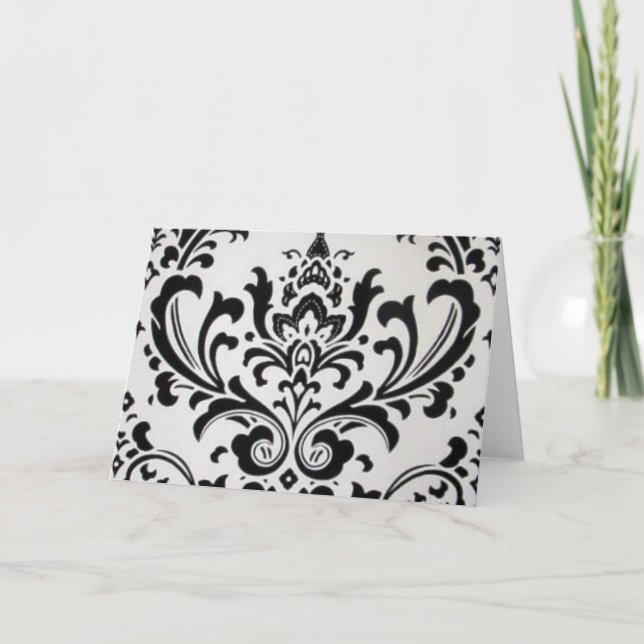 TARJETA LUJOSO NEGRO Y BLANCO (Anverso)