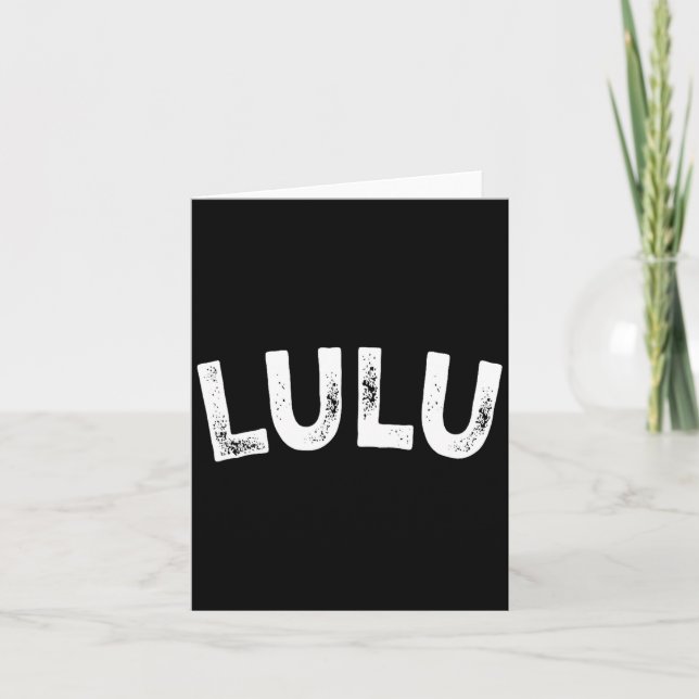 Tarjeta Lulu  (Anverso)