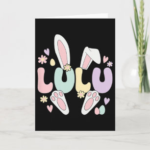 Tarjeta Lulu Abuela Conejo de Pascua Lulu Abuela Pascua