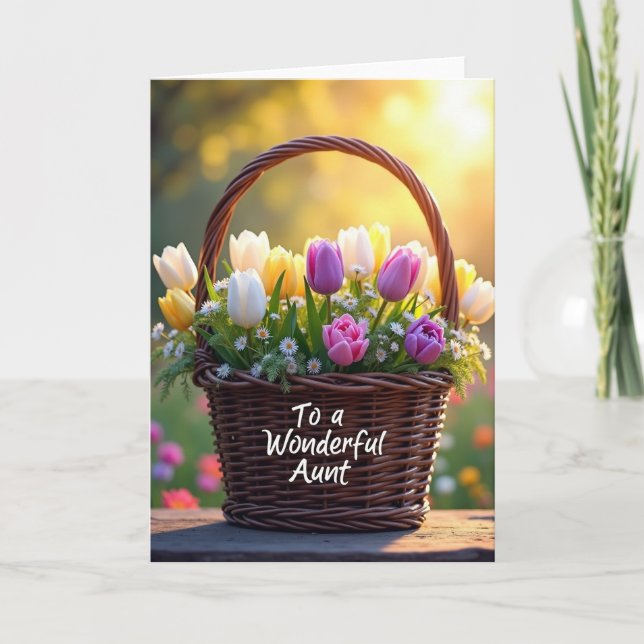 Tarjeta Luminous Aunt Mothers Day Card (Anverso)