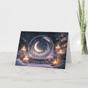 Tarjeta Luna Creciente del Solsticio de Invierno Yule en u