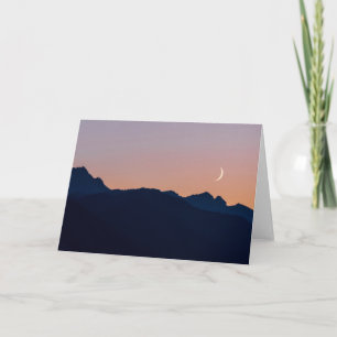 Tarjeta Luna creciente y Venus Seabeck, Washington