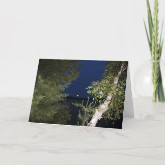 Tarjeta Luna de julio sobre el lago nancy