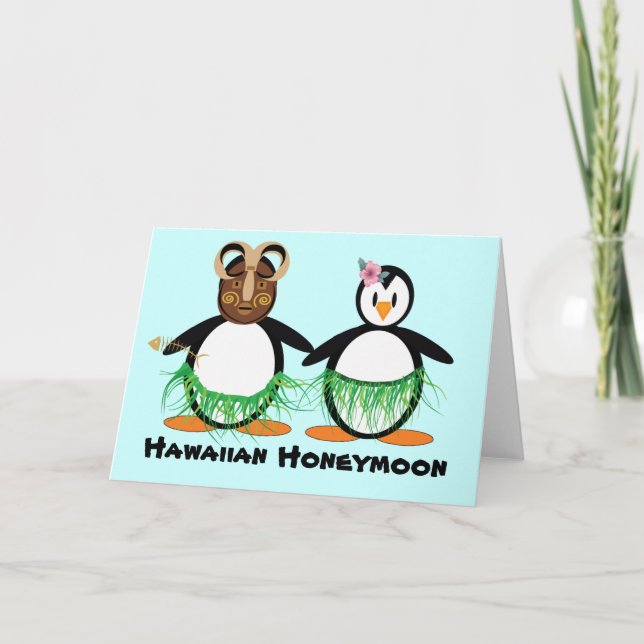 Tarjeta Luna de miel de Hawái (Anverso)