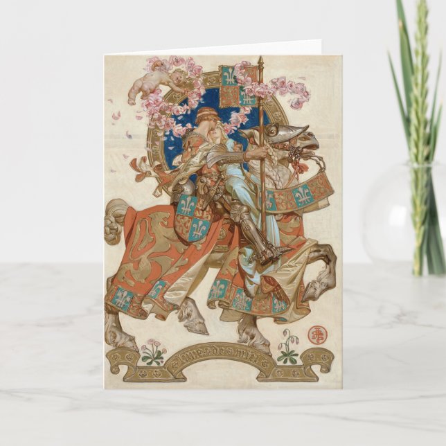 Tarjeta Luna de miel J C Leyendecker (Anverso)