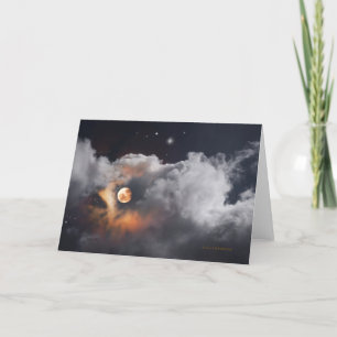 Tarjeta "Luna de oro #1"