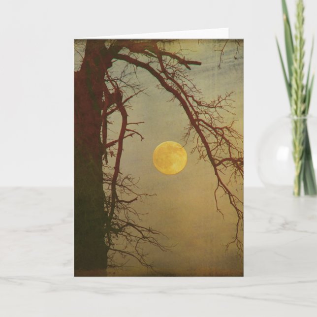 Tarjeta Luna de Otoño (Anverso)