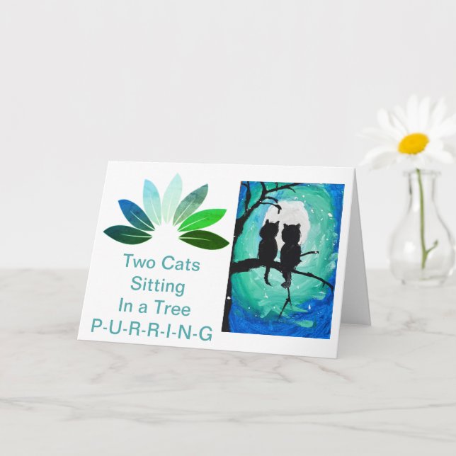 Tarjeta Luna llena (Planta pequeña)