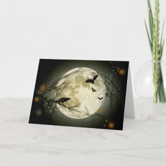Tarjeta Luna Llena de Halloween