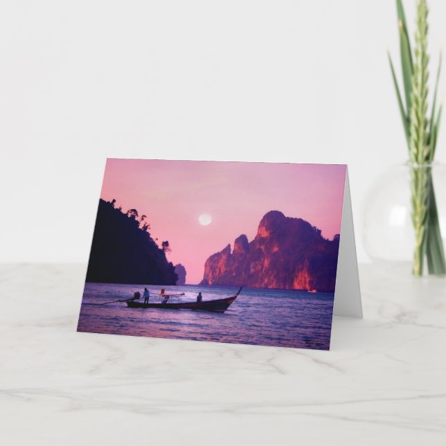 Tarjeta Luna Llena - mar de Tailandia (Anverso)