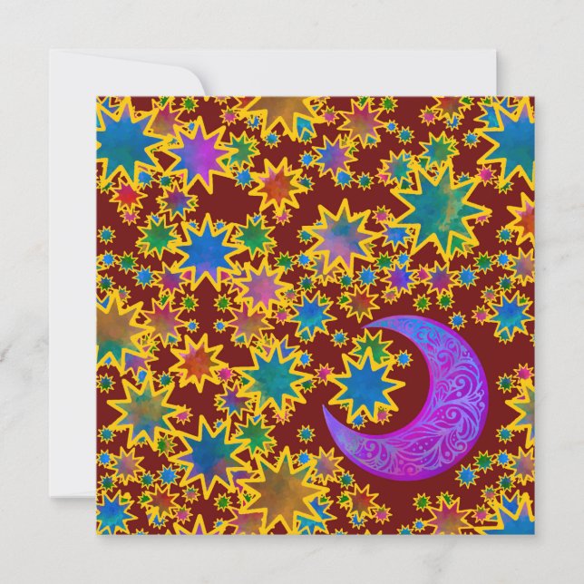 Tarjeta Luna Mística Navidad (Anverso)