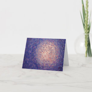 Tarjeta Luna morada rosada corta luz lunar