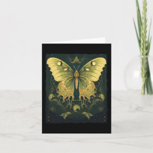 Tarjeta Luna Moth Halloween Disstume Halloween