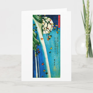 Tarjeta Luna sobre el Bello Artes del japonés de Hiroshige