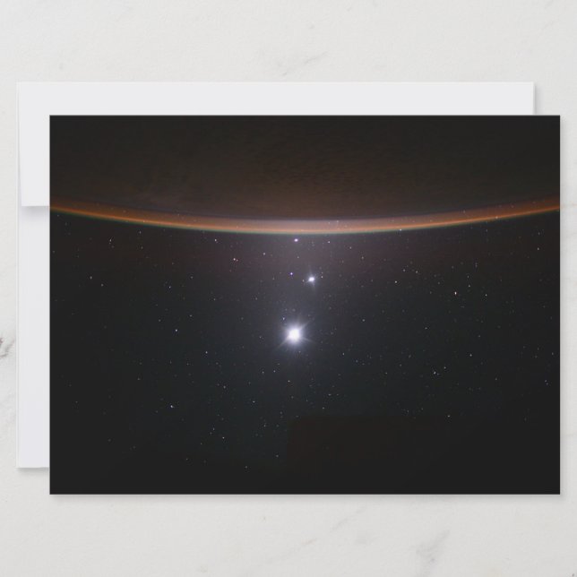 Tarjeta Luna, Venus, Júpiter y Tierra (NASA) (Espacio) (Anverso)