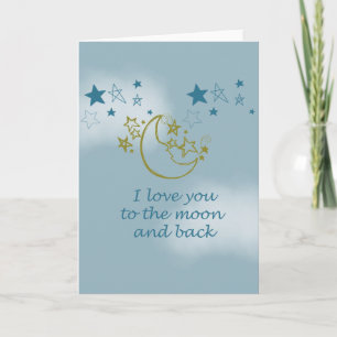 Tarjeta Luna y atrás