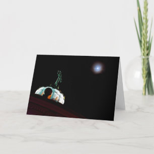 Tarjeta Luna y cruz, Quito, Ecuador