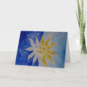 Tarjeta Luna y sol