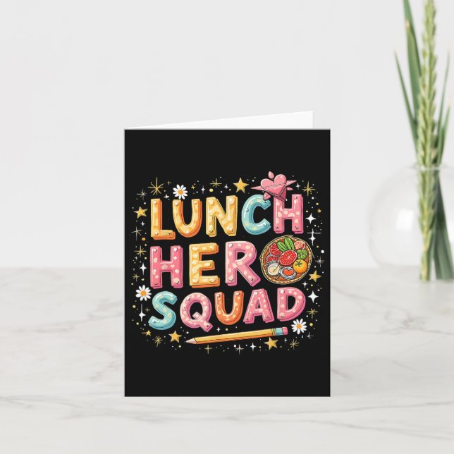Tarjeta Lunch Lady Squad Lunch Hero Squad Volver A S (Anverso)