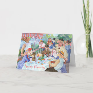 Tarjeta Luncheon del Fiesta conejo