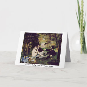 Tarjeta Luncheon En La Grasa De Edouard Manet