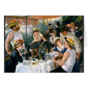 Tarjeta "Luncheon of the Boating Fiesta" de Renoir