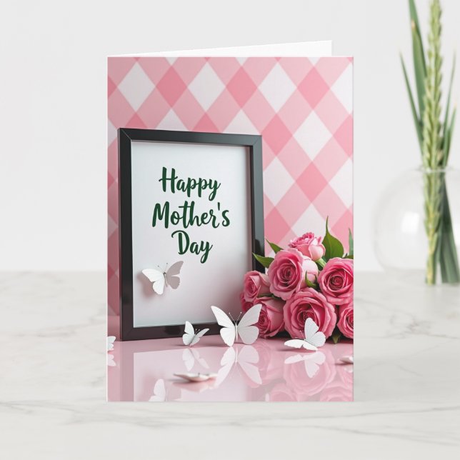 Tarjeta Lustrous Happy Mothers Day Card (Anverso)